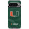 University of Miami Green Jersey Google Pixel 10 Pro XL Clear Case